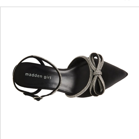 Madden Girl Dreamy Black and Rhinestone Pumps‎ - Picture 2 of 9